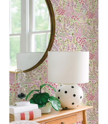 4081-26349 - Chilton Pink Wildflowers Wallpaper by A Street