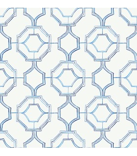 4081-26314 - Gallina Blue Trellis Wallpaper by A Street