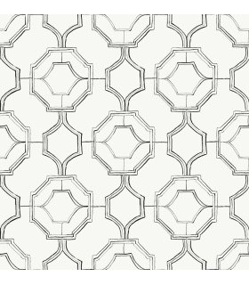 4081-26315 - Gallina Charcoal Trellis Wallpaper by A Street