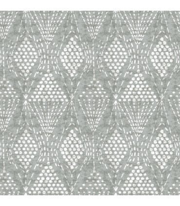 4081-26322 - Grady Grey Dotted Geometric Wallpaper by A Street