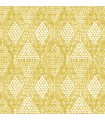 4081-26321 - Grady Yellow Dotted Geometric Wallpaper by A Street