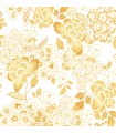 4081-26302 - Irina Yellow Floral Blooms Wallpaper by A Street