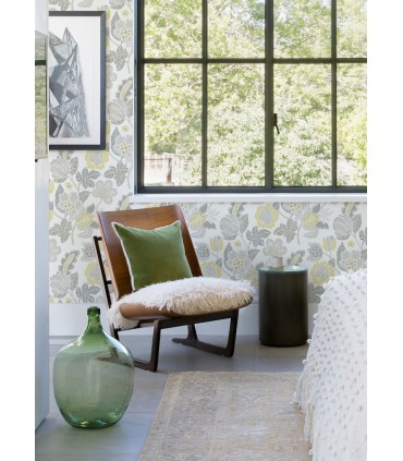 4081-26341 - Jana Light Grey Jacobean Wallpaper by A Street