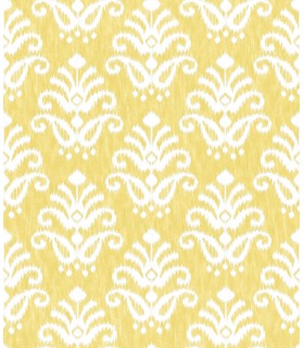 4081-26328 - Keaton Yellow Medallion Wallpaper by A Street