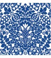 4081-26332 - Marni Blue Fruit Damask Wallpaper by A Street