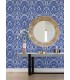4081-26332 - Marni Blue Fruit Damask Wallpaper by A Street