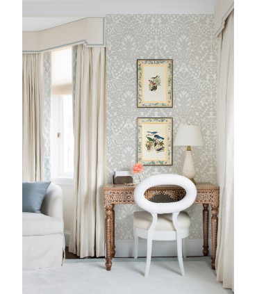 4081-26335 - Marni Grey Fruit Damask Wallpaper by A Street