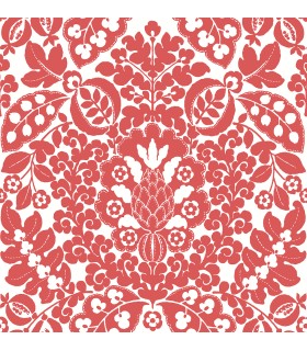 4081-26336 - Marni Red Fruit Damask Wallpaper by A Street