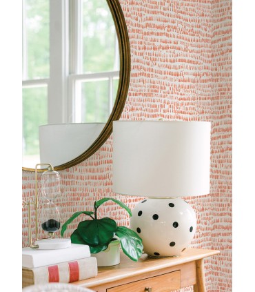 4081-26359 - Runes Orange Brushstrokes Wallpaper by A Street