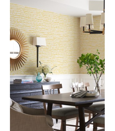 4081-26360 - Runes Yellow Brushstrokes Wallpaper by A Street