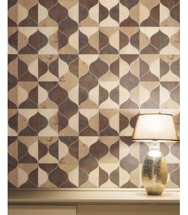 DT5003 - Burlwood Ogee Wallpaper by Candice Olson After Eight