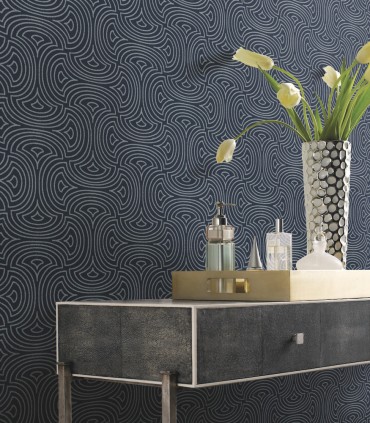 DT5143 - Hourglass With Glass Beads Wallpaper by Candice Olson After Eight