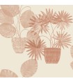 4014-87556 - Aida Pink Potted Plant Wallpaper by A Street