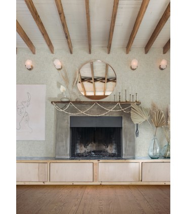 4014-26400 - Aldabra Taupe Textured Geometric Wallpaper by A Street