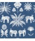 4014-26436 - Bazaar Blue Elephant Oasis Wallpaper by A Street