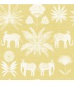 4014-26434 - Bazaar Yellow Elephant Oasis Wallpaper by A Street