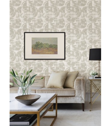 4014-26406 - Giulietta Light Grey Painterly Geometric Wallpaper by A Street
