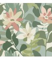 4014-26452 - Koko Green Floral Wallpaper by A Street