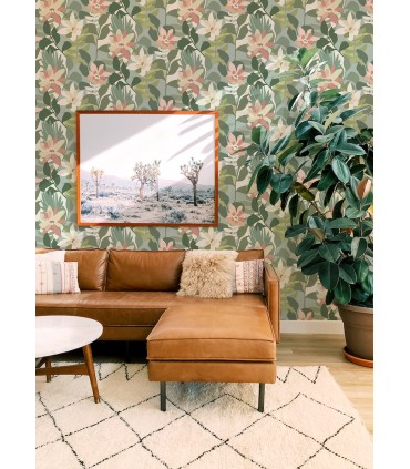 4014-26452 - Koko Green Floral Wallpaper by A Street