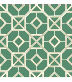 4014-26410 - Livia Green Trellis Wallpaper by A Street