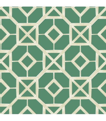 4014-26410 - Livia Green Trellis Wallpaper by A Street