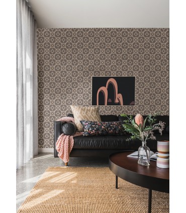 4014-26413 - Livia Mauve Trellis Wallpaper by A Street