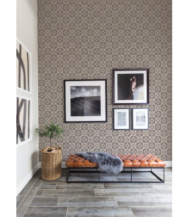 4014-26413 - Livia Mauve Trellis Wallpaper by A Street