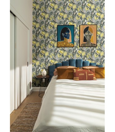 4014-26418 - Meyer Chartreuse Wallpaper by A Street