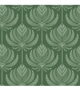 4014-26426 - Palmier Green Lotus Fan Wallpaper by A Street