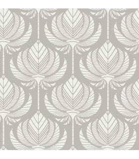 4014-26425 - Palmier Grey Lotus Fan Wallpaper by A Street