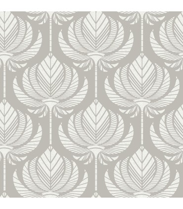 4014-26425 - Palmier Grey Lotus Fan Wallpaper by A Street