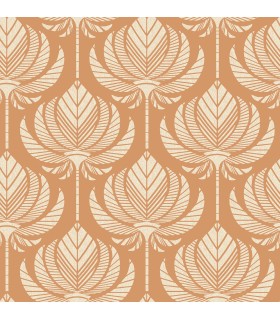 4014-26423 - Palmier Orange Lotus Fan Wallpaper by A Street
