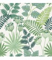 4014-26448 - Praslin Green Botanical Wallpaper by A Street