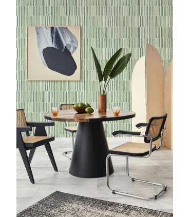 4014-26417 - Sabah Green Stripe Wallpaper by A Street