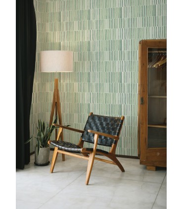 4014-26417 - Sabah Green Stripe Wallpaper by A Street