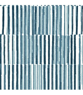 4014-26414 - Sabah Teal Stripe Wallpaper by A Street