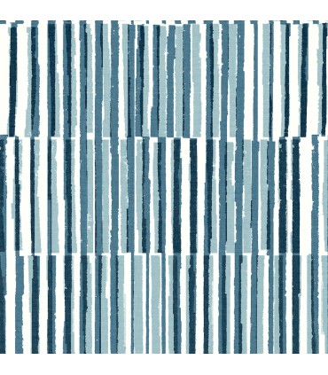 4014-26414 - Sabah Teal Stripe Wallpaper by A Street