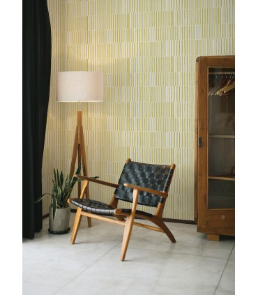 4014-26416 - Sabah Yellow Stripe Wallpaper by A Street