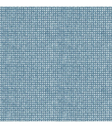 4014-26442 - Zia Blue Basketweave Wallpaper by A Street