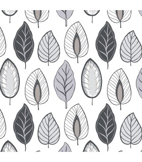 JJ38008 - Chic Leaf Wallpaper-Rewind by Norwall