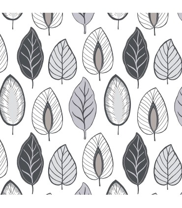 JJ38008 - Chic Leaf Wallpaper-Rewind by Norwall