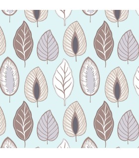 JJ38009 - Chic Leaf Wallpaper-Rewind by Norwall
