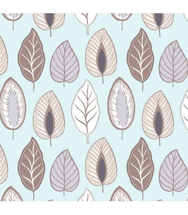 JJ38009 - Chic Leaf Wallpaper-Rewind by Norwall