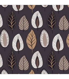 JJ38012 - Chic Leaf Wallpaper-Rewind by Norwall