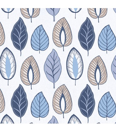 JJ38013 - Chic Leaf Wallpaper-Rewind by Norwall