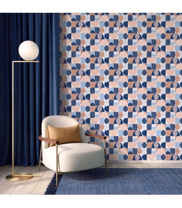 JJ38023 - Geo Dome Wallpaper-Rewind by Norwall