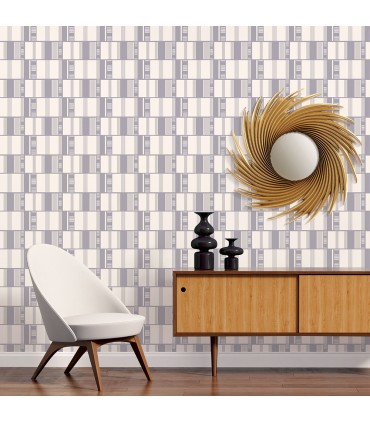 JJ38029 - Grid Lock Wallpaper-Rewind by Norwall