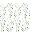 GO8323 - Chloe Vine Peacock Wallpaper- Greenhouse by York