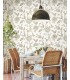 GO8234 - Dahlia Blooms Cotton/Sky Wallpaper- Greenhouse by York