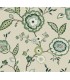 GO8233 - Dahlia Blooms Linen/Jade Wallpaper- Greenhouse by York